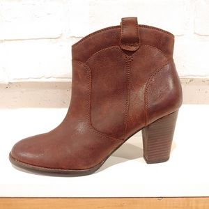 CLARKS Brown Leather Boots SZ 9.5